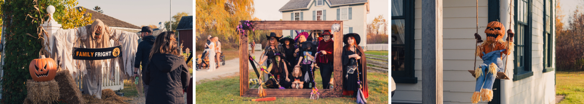 three photos from the event