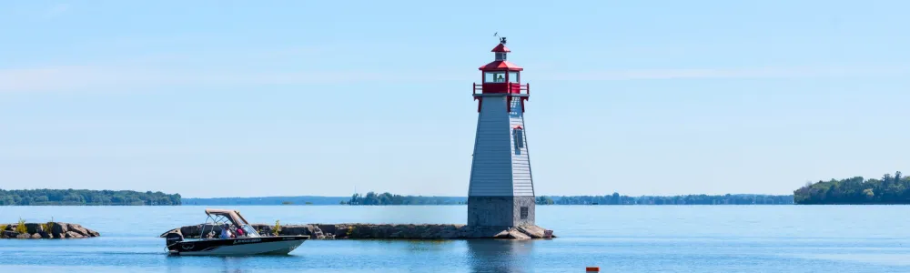 Lake Simcoe Boat Jackson's Point Lighthouse