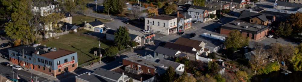 Overhead shot of High Street in Sutton